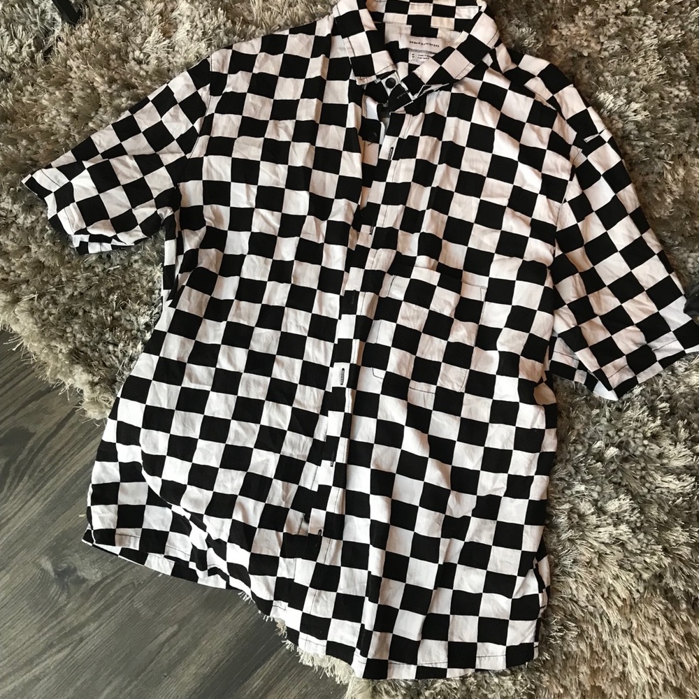 Urban Outfitters Checkered Button Up